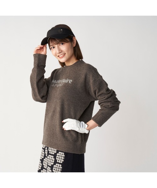 marie claire(マリ・クレール)の「【marie claire/マリ.クレール】レディースブークレロゴニット ゴルフ(ニット/セーター・レディース・チャコールグレー・LARGE)」の6枚目の写真