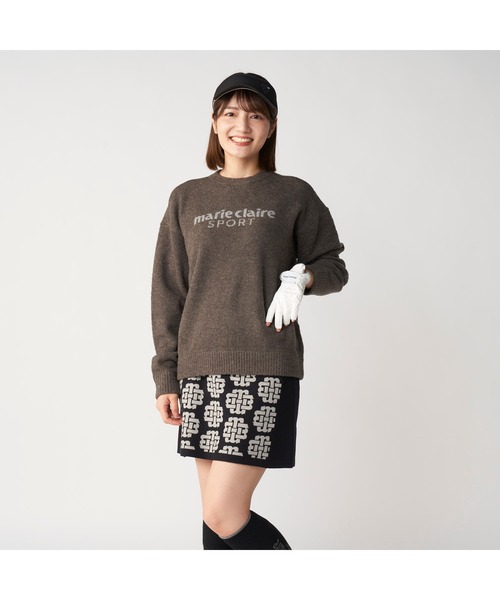 marie claire(マリ・クレール)の「【marie claire/マリ.クレール】レディースブークレロゴニット ゴルフ(ニット/セーター・レディース・チャコールグレー・LARGE)」の7枚目の写真