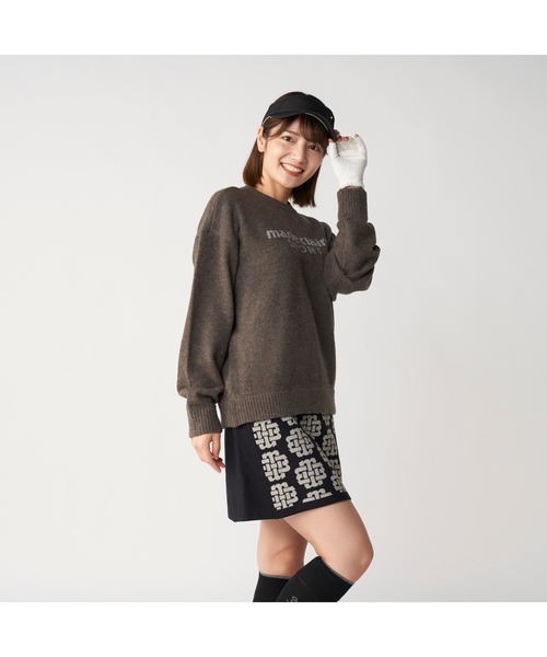 marie claire(マリ・クレール)の「【marie claire/マリ.クレール】レディースブークレロゴニット ゴルフ(ニット/セーター・レディース・チャコールグレー・LARGE)」の8枚目の写真