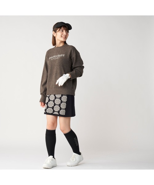 marie claire(マリ・クレール)の「【marie claire/マリ.クレール】レディースブークレロゴニット ゴルフ(ニット/セーター・レディース・チャコールグレー・LARGE)」の9枚目の写真