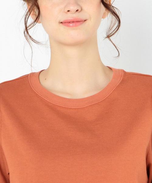 Another Edition(アナザーエディション)の「シンプルショートTシャツ/AEBC CO ショートT◆(Tシャツ/カットソー・レディース・オフホワイト/ライトグレー/オレンジ/ネイビー・FREE)」の17枚目の写真