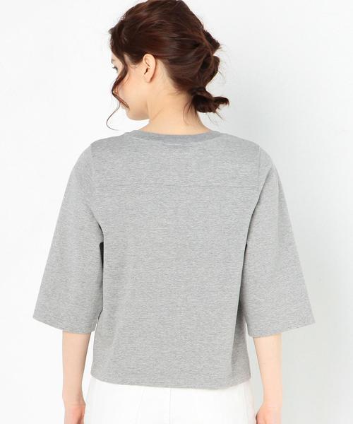 Another Edition(アナザーエディション)の「シンプルショートTシャツ/AEBC CO ショートT◆(Tシャツ/カットソー・レディース・オフホワイト/ライトグレー/オレンジ/ネイビー・FREE)」の22枚目の写真