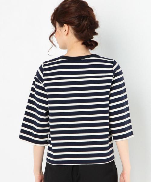 Another Edition(アナザーエディション)の「シンプルショートTシャツ/AEBC CO ショートT◆(Tシャツ/カットソー・レディース・オフホワイト/ライトグレー/オレンジ/ネイビー・FREE)」の12枚目の写真