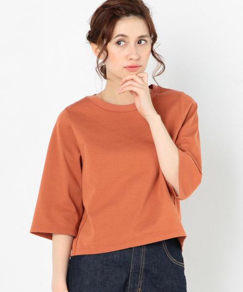 Another Edition(アナザーエディション)の「シンプルショートTシャツ/AEBC CO ショートT◆(Tシャツ/カットソー・レディース・オフホワイト/ライトグレー/オレンジ/ネイビー・FREE)」の16枚目の写真