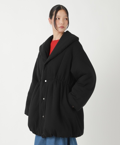 ZUCCa(ズッカ)の「COTTON TWILL JERSEY / コート(その他アウター・レディース・ブラック・M size)」の2枚目の写真