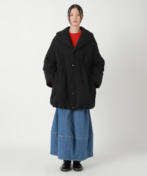 ZUCCa(ズッカ)の「COTTON TWILL JERSEY / コート(その他アウター・レディース・ブラック・M size)」の4枚目の写真