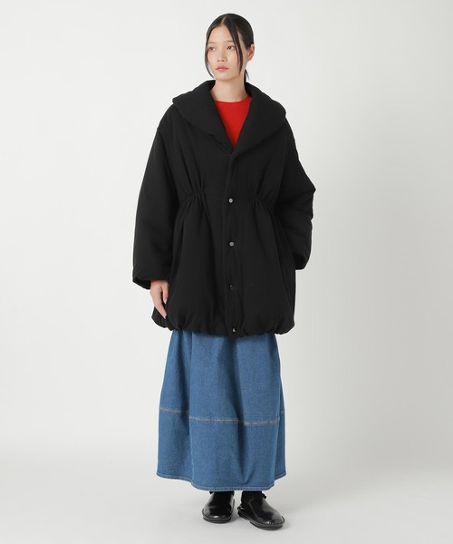 ZUCCa(ズッカ)の「COTTON TWILL JERSEY / コート(その他アウター・レディース・ブラック・M size)」の6枚目の写真