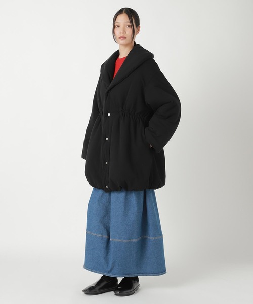 ZUCCa(ズッカ)の「COTTON TWILL JERSEY / コート(その他アウター・レディース・ブラック・M size)」の7枚目の写真