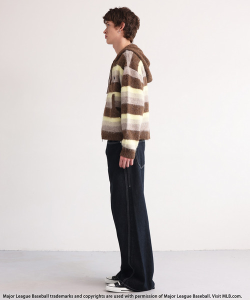 BACK TO THE FIELD(バック トゥー ザ フィールド)の「【MLB】Knit Zip Hoodie(ニット/セーター・メンズ・ブラック/パープル/イエロー・LARGE/MEDIUM)」の7枚目の写真