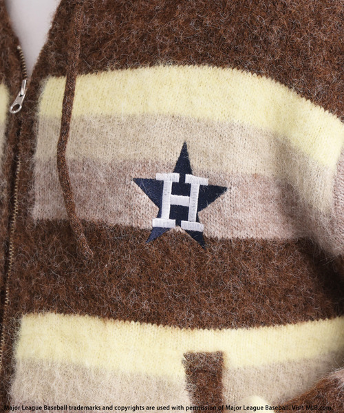 BACK TO THE FIELD(バック トゥー ザ フィールド)の「【MLB】Knit Zip Hoodie(ニット/セーター・メンズ・ブラック/パープル/イエロー・LARGE/MEDIUM)」の12枚目の写真