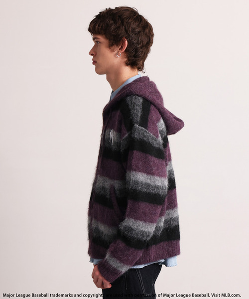 BACK TO THE FIELD(バック トゥー ザ フィールド)の「【MLB】Knit Zip Hoodie(ニット/セーター・メンズ・ブラック/パープル/イエロー・LARGE/MEDIUM)」の13枚目の写真
