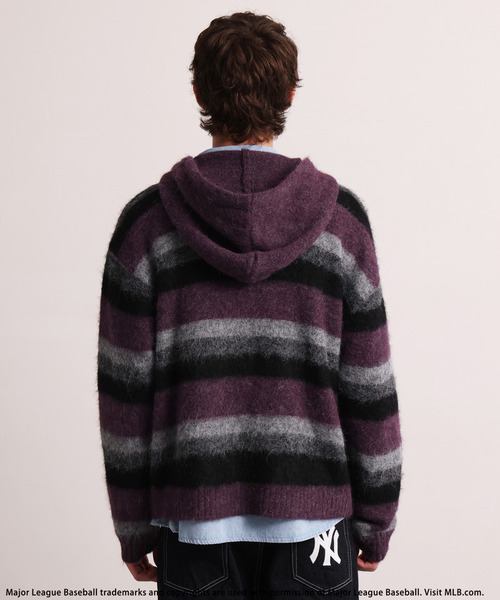 BACK TO THE FIELD(バック トゥー ザ フィールド)の「【MLB】Knit Zip Hoodie(ニット/セーター・メンズ・ブラック/パープル/イエロー・LARGE/MEDIUM)」の14枚目の写真