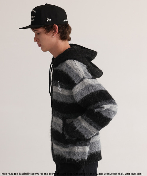 BACK TO THE FIELD(バック トゥー ザ フィールド)の「【MLB】Knit Zip Hoodie(ニット/セーター・メンズ・ブラック/パープル/イエロー・LARGE/MEDIUM)」の15枚目の写真