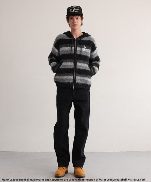 BACK TO THE FIELD(バック トゥー ザ フィールド)の「【MLB】Knit Zip Hoodie(ニット/セーター・メンズ・ブラック/パープル/イエロー・LARGE/MEDIUM)」の9枚目の写真