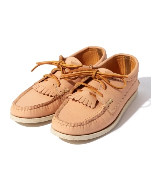 トムブラウン キルト ボート レザー デッキシューズ モカシン フリンジ YUKETEN（ユケテン）の「YUKETEN / キルトブラウチャーモカシン
