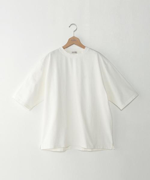 Steven Alan(スティーブンアラン)の「<Steven Alan> CTN LOOSE SHORT MOCKNECK/カットソー ◆(Tシャツ/カットソー・メンズ・ホワイト/ネイビー/ナチュラル・MEDIUM/SMALL/LARGE/X-LARGE)」の8枚目の写真