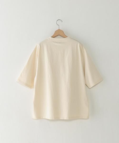Steven Alan(スティーブンアラン)の「<Steven Alan> CTN LOOSE SHORT MOCKNECK/カットソー ◆(Tシャツ/カットソー・メンズ・ホワイト/ネイビー/ナチュラル・MEDIUM/SMALL/LARGE/X-LARGE)」の6枚目の写真