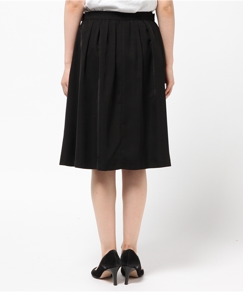 PROPORTION BODY DRESSING（プロポーションボディドレッシング）の「Ｒ／Ｃダブルカルゼスカート（スカート・レディース・ブラック/ベージュ系その他/ボルドー・3/2）」の6枚目の写真