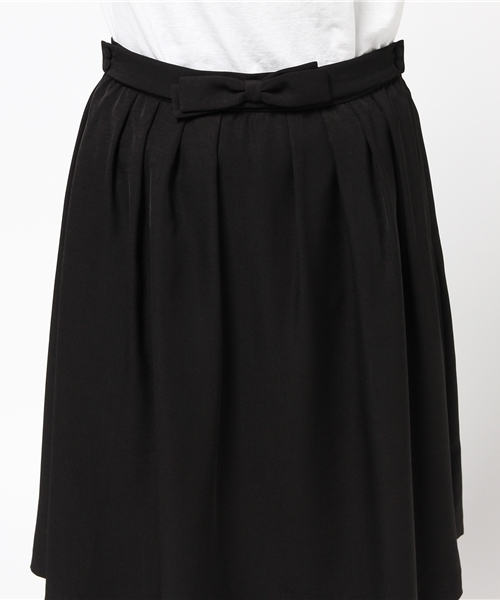 PROPORTION BODY DRESSING（プロポーションボディドレッシング）の「Ｒ／Ｃダブルカルゼスカート（スカート・レディース・ブラック/ベージュ系その他/ボルドー・3/2）」の7枚目の写真