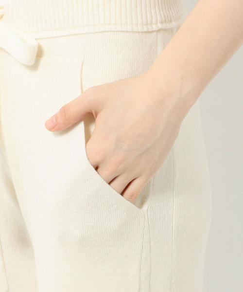 ドゥロワー コットンパンツ drawer コーデュロイ ドット 水玉