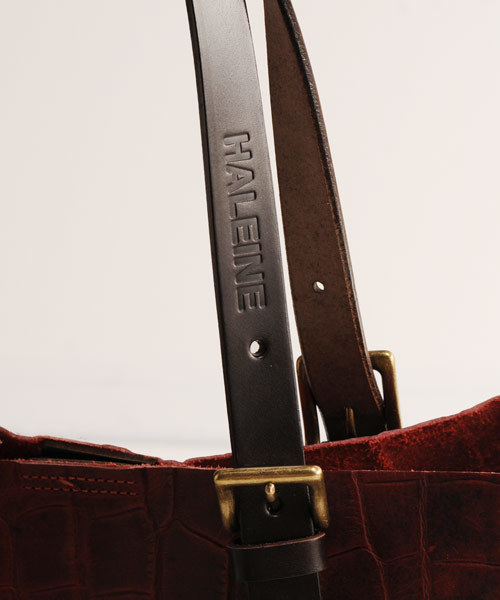 HALEINE(アレンヌ)の「クロコダイル型押しトートバッグ(トートバッグ・メンズ・ブラック/ネイビー/ブラウン/グリーン/レッド・FREE)」の12枚目の写真