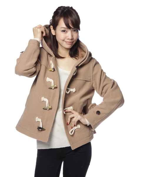 CIAOPANIC TYPY（チャオパニックティピー）の「ソフトメルトンダッフル（ダッフルコート・レディース・ネイビー/キャメル・SMALL/MEDIUM）」の7枚目の写真