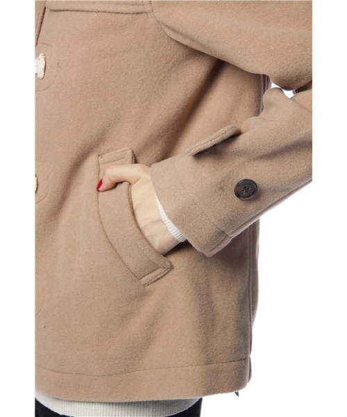 CIAOPANIC TYPY（チャオパニックティピー）の「ソフトメルトンダッフル（ダッフルコート・レディース・ネイビー/キャメル・SMALL/MEDIUM）」の8枚目の写真