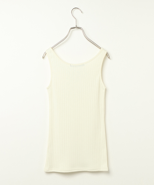 VENCEEXCHANGE(ヴァンスエクスチェンジ)の「サークルファスナージップタンクトップ(タンクトップ・レディース・オフホワイト/ブラック/オリーブ・MEDIUM)」の13枚目の写真