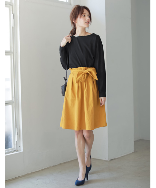 Re:EDIT（リエディ）の「[ワードローブの主役に！]オーバーサイズベーシックカットソートップス/カットソー・Tシャツ[リエディ]（Tシャツ/カットソー・レディース・ホワイト/カーキオリーブ/ブラック×ホワイト/ブラック/ベビーピンク/ホワイト×ブラック/サンドベージュ・LARGE/MEDIUM）」の15枚目の写真