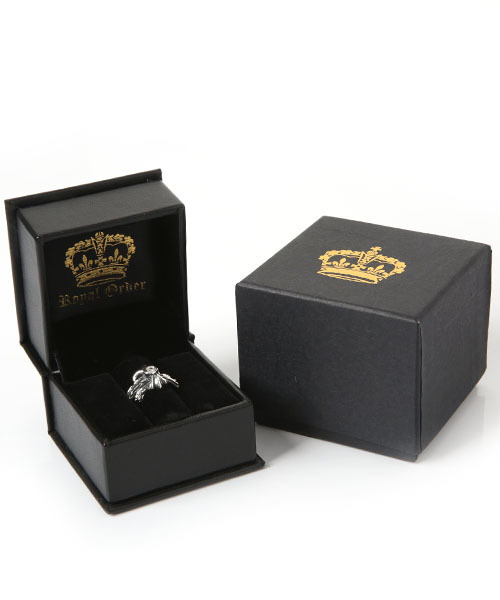 ROYAL ORDER（ロイヤルオーダー）の「Double FDL with Ribbon and Center CZ（リング・レディース・シルバー・13号 US-6h/15号 US-7h/18号 US-9/16号 US-8/12号 US-6）」の5枚目の写真