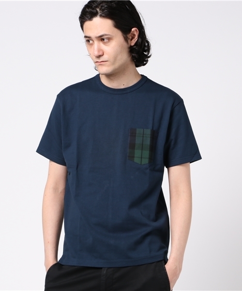 USAコットン使用 柄ポケットTee USAコットン使用 柄ポケットTee