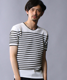 5351 POUR LES HOMMES | スレッドボーダーTシャツ(Tシャツ/カットソー)