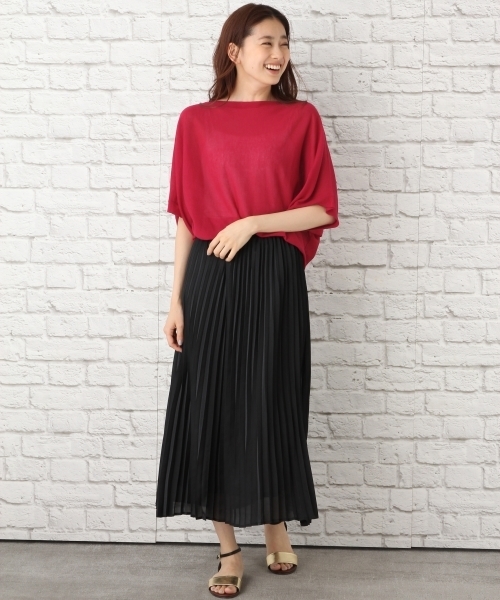 LEPSIM（レプシィム）の「14GヨコヅカイボートネックプルオーバーSS　760793（ニット/セーター・レディース・レッド/ブルー/ブラック/グレイッシュベージュ・FREE）」の8枚目の写真