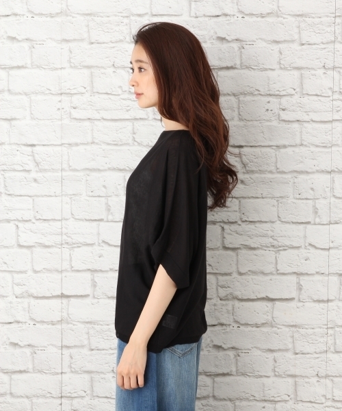 LEPSIM（レプシィム）の「14GヨコヅカイボートネックプルオーバーSS　760793（ニット/セーター・レディース・レッド/ブルー/ブラック/グレイッシュベージュ・FREE）」の11枚目の写真