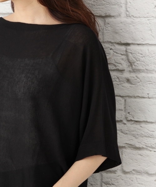 LEPSIM（レプシィム）の「14GヨコヅカイボートネックプルオーバーSS　760793（ニット/セーター・レディース・レッド/ブルー/ブラック/グレイッシュベージュ・FREE）」の14枚目の写真