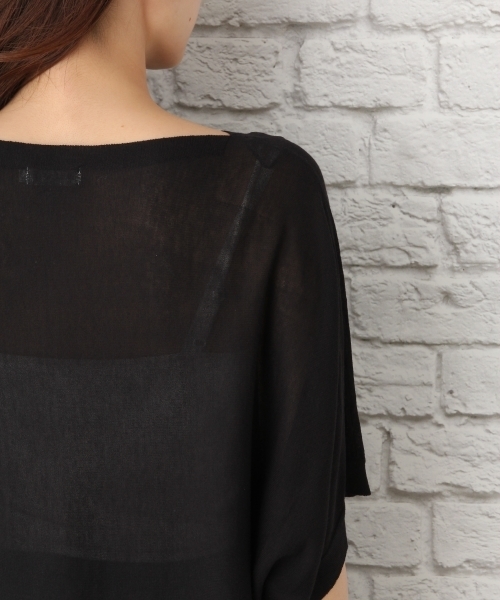 LEPSIM（レプシィム）の「14GヨコヅカイボートネックプルオーバーSS　760793（ニット/セーター・レディース・レッド/ブルー/ブラック/グレイッシュベージュ・FREE）」の9枚目の写真