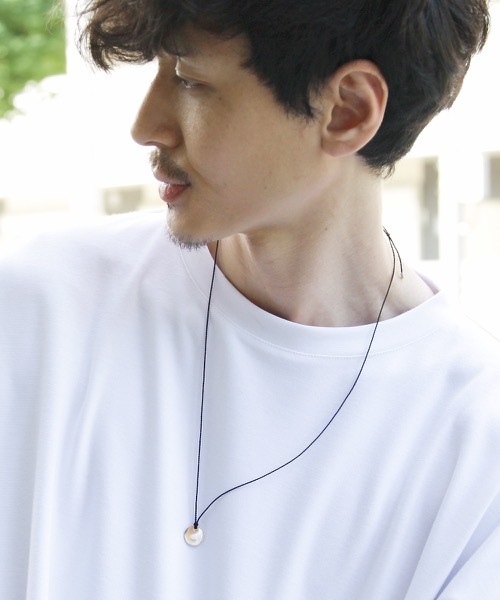 Genri（ゲンリ）の「Genri/【Criss Cross】Silver Plate ネックレス（ネックレス・メンズ・ブラック/ブルー/ホワイト/レッド・FREE）」の2枚目の写真