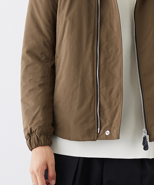 wjk black（ﾀﾞﾌﾞﾙｼﾞｪｲｹｲﾌﾞﾗｯｸ）の「【wjk black】≪STUDIOUS限定≫マイクロクロスN-2Bジャケット（ミリタリージャケット・メンズ・カーキ/ブラック・1/3/2）」の15枚目の写真