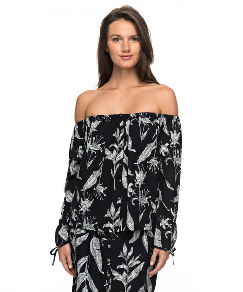 ROXY（ロキシー）の「MS BRIGHTSIDE（シャツ/ブラウス・レディース・ホワイト/ブラック・SMALL/LARGE/MEDIUM）」の2枚目の写真