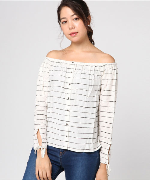 ROXY（ロキシー）の「MS BRIGHTSIDE（シャツ/ブラウス・レディース・ホワイト/ブラック・SMALL/LARGE/MEDIUM）」の10枚目の写真