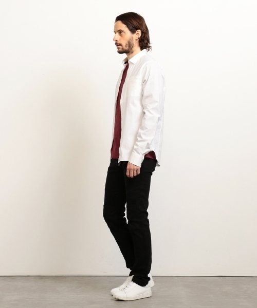 ARMANI EXCHANGE(アルマーニエクスチェンジ)の「【AXアルマーニ エクスチェンジ】ジップアップ スリムシャツ(シャツ/ブラウス・メンズ・ホワイト/ブラック・LARGE/MEDIUM/SMALL/X-SMALL/X-LARGE)」の13枚目の写真