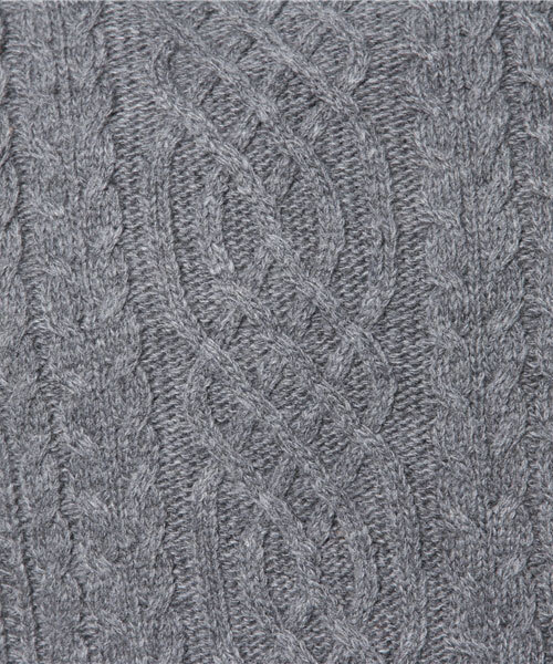 LBC（エルビーシー）の「7Gケーブル編みボトルネックベスト        （ベスト・レディース・グレー/ダークグリーン/ベージュ・MEDIUM/LARGE）」の7枚目の写真