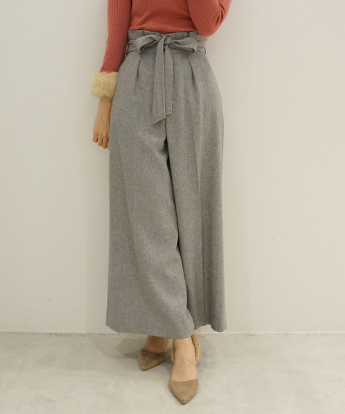 PROPORTION BODY DRESSING（プロポーションボディドレッシング）の「【CanCam12月号掲載】TRツィードワイドパンツ（その他パンツ・レディース・グレー系その他/ピンク系その他・2/3）」の2枚目の写真