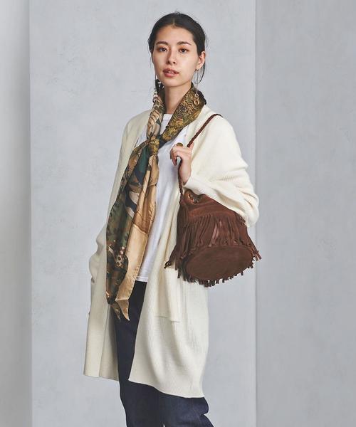 UNITED ARROWS(ユナイテッドアローズ)の「UWCB ウール リブ ボリュームカーディガン◆(カーディガン/ボレロ・レディース・オフホワイト/ベージュ/コバルトブルー・FREE)」の1枚目の写真