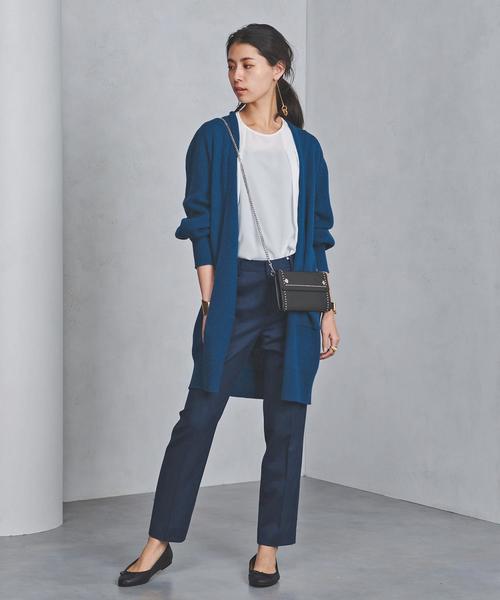 UNITED ARROWS(ユナイテッドアローズ)の「UWCB ウール リブ ボリュームカーディガン◆(カーディガン/ボレロ・レディース・オフホワイト/ベージュ/コバルトブルー・FREE)」の3枚目の写真