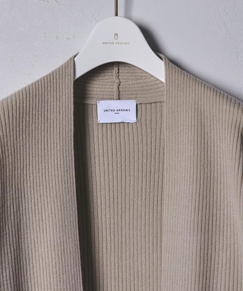 UNITED ARROWS(ユナイテッドアローズ)の「UWCB ウール リブ ボリュームカーディガン◆(カーディガン/ボレロ・レディース・オフホワイト/ベージュ/コバルトブルー・FREE)」の5枚目の写真