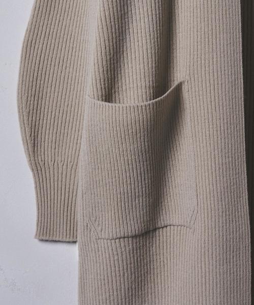 UNITED ARROWS(ユナイテッドアローズ)の「UWCB ウール リブ ボリュームカーディガン◆(カーディガン/ボレロ・レディース・オフホワイト/ベージュ/コバルトブルー・FREE)」の10枚目の写真