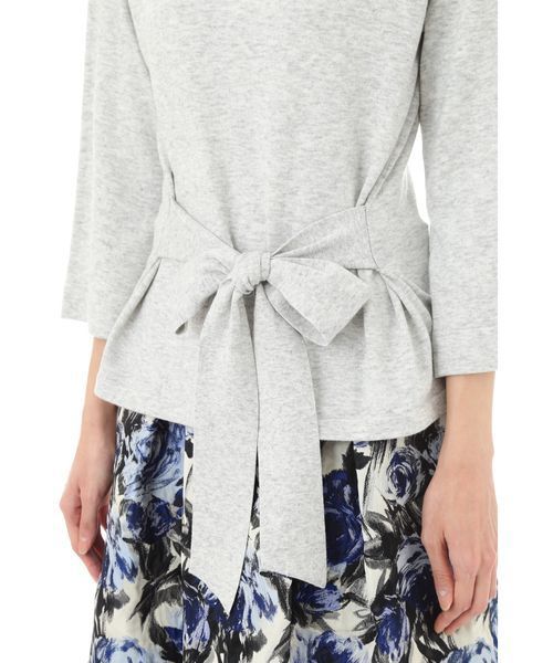 NATURAL BEAUTY（ナチュラルビューティー）の「リボンベルト付ニット（ニット/セーター・レディース・ブラック/クリアブルー/グレー・38/36）」の14枚目の写真