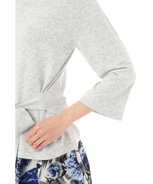 NATURAL BEAUTY（ナチュラルビューティー）の「リボンベルト付ニット（ニット/セーター・レディース・ブラック/クリアブルー/グレー・38/36）」の15枚目の写真