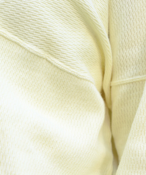 FREAK'S STORE（フリークスストア）の「【WEB限定】ビッグシルエット ワッフルサーマル フットボールTEE（Tシャツ/カットソー・レディース・ホワイト/ブラック/グレー/ピンク/イエロー・ﾌﾘ-）」の12枚目の写真